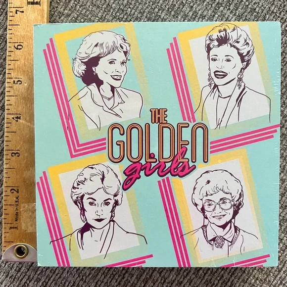 The Golden Girls 6” X 6” Commerative Wall Sign Teal Betty White NEW - Picture 4 of 4
